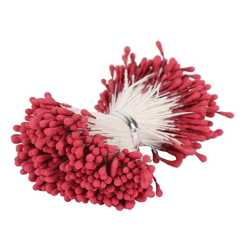 

Mini Red Artificial Flowers, Faux Flowers Stamen Berries Bundle for DIY Christmas Wedding Cake, Gift Box, Wreaths Decoration, Fa