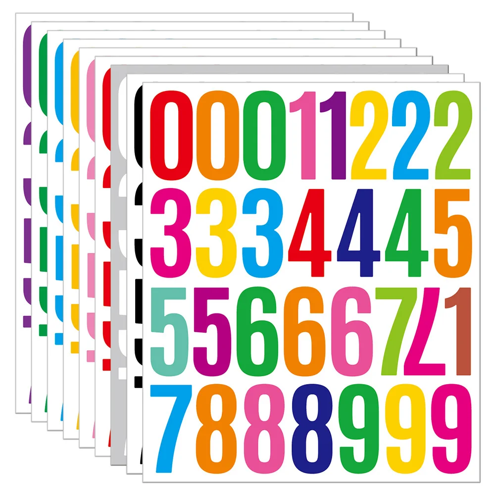 2 Inch Waterproof Self Adhesive Number Stickers-Durable Labels for Table Numbers,Locker Tags,Warehouse Organization&DIY Crafts