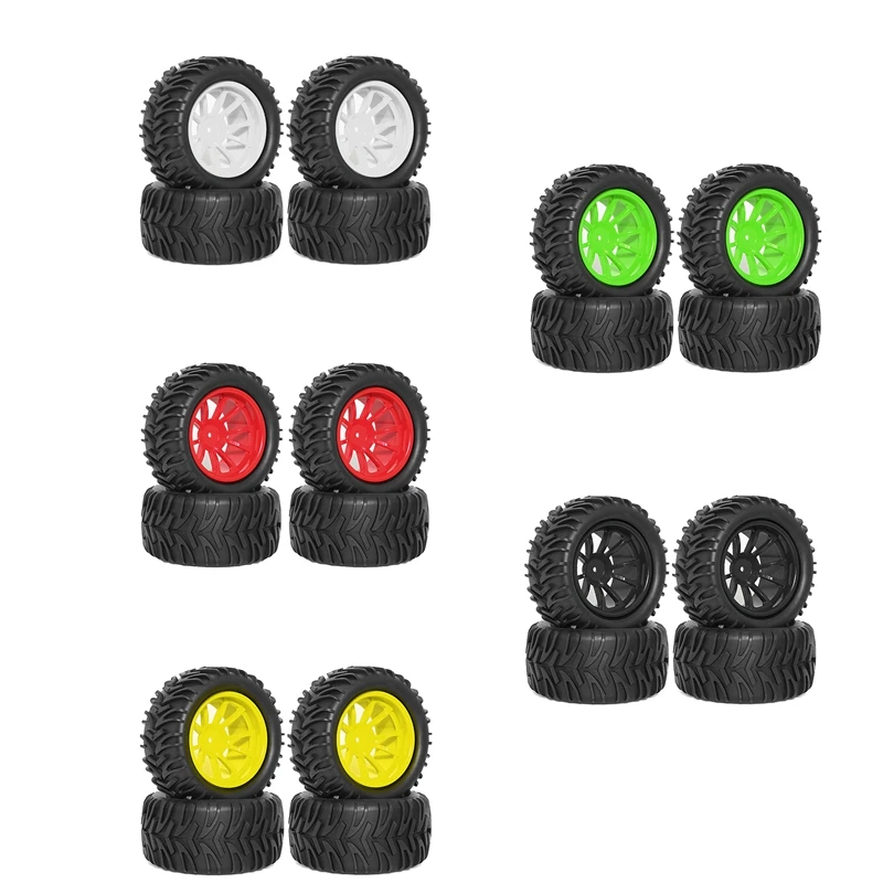 Pneus et roues de camion télécommandés, RC, 1/10