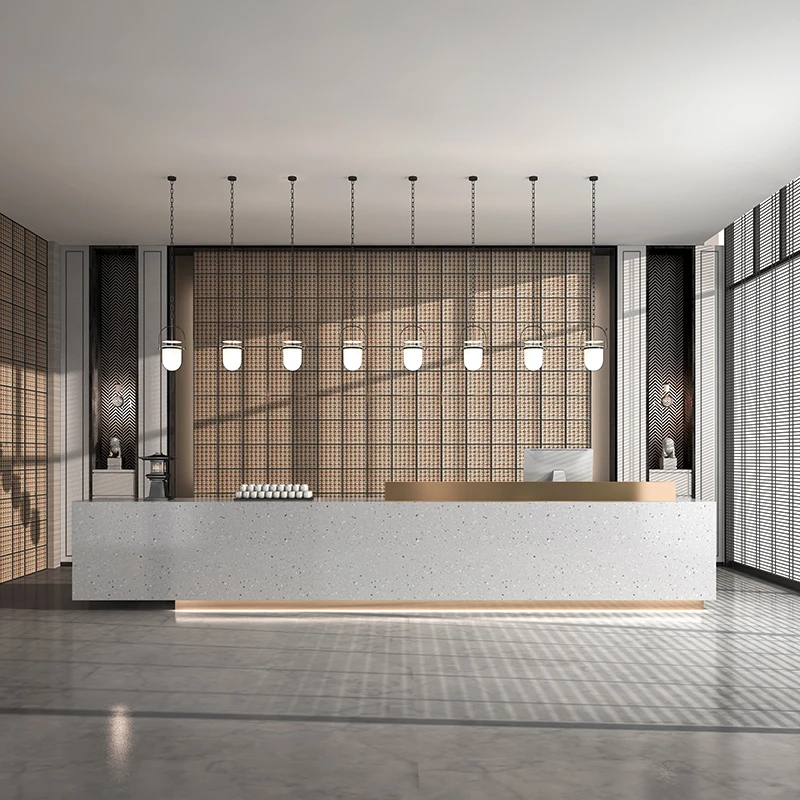 Beauty Luxury Reception Desks Modern Hotel Restaurant Executive Display Reception Desks Organizers Bureau Commercial Furniture