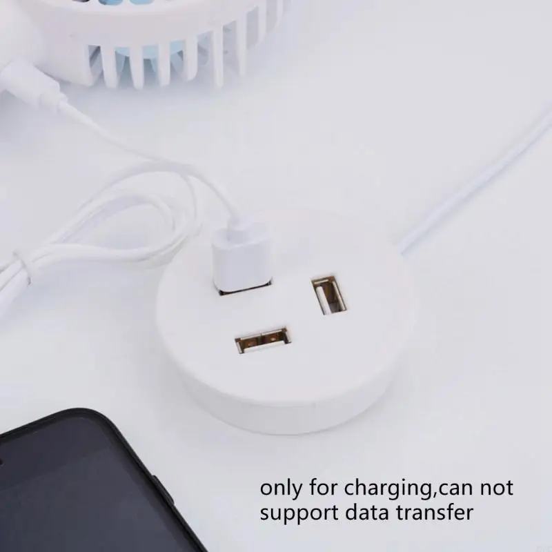 3 Port USB Desk Grommet Hole Round Desktop Charging Station for Desktop Computer USB Embedded Power Adapter Accessories 77JC