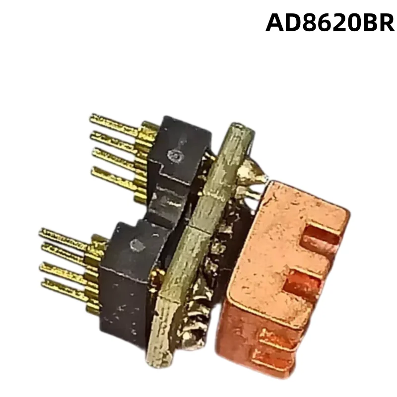 1PCS AD8620BR Dual Operational Amplifier SMD to DIP8 Adapter With Heat Sink For Audio DIY AD8620BRZ
