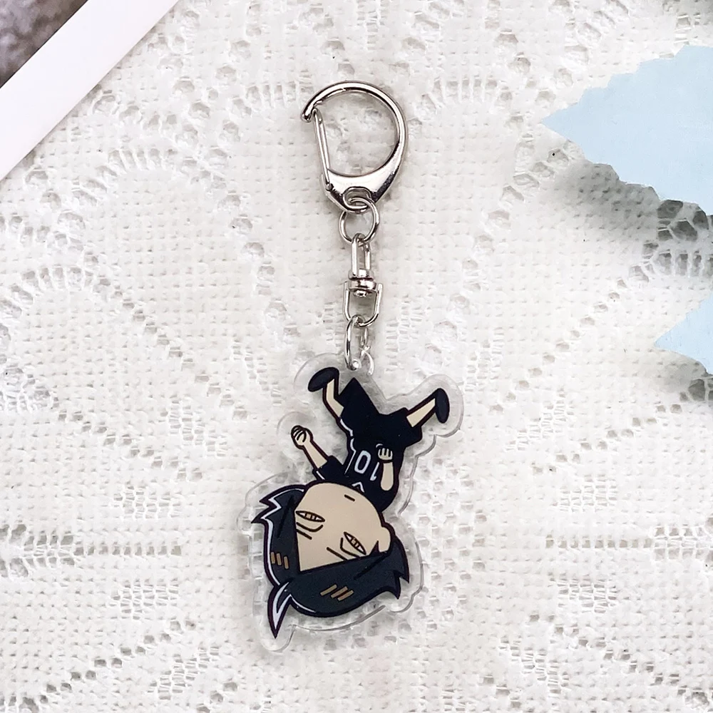1/10PCS Anime Characters Haikyuu!! Acrylic Keychain Accessories Keyrings Friends Gifts Funny​ Bag Charms Cute​ Backpack Pendant image 3