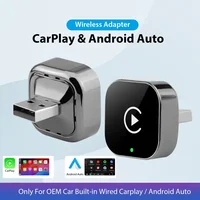 Nuevo Adaptador CarPlay inalámbrico Pionray 2 en 1 y adaptador inalámbrico automático Android, 5Ghz WiFi tipo C/USB Plug Play CarPlay inalámbrico