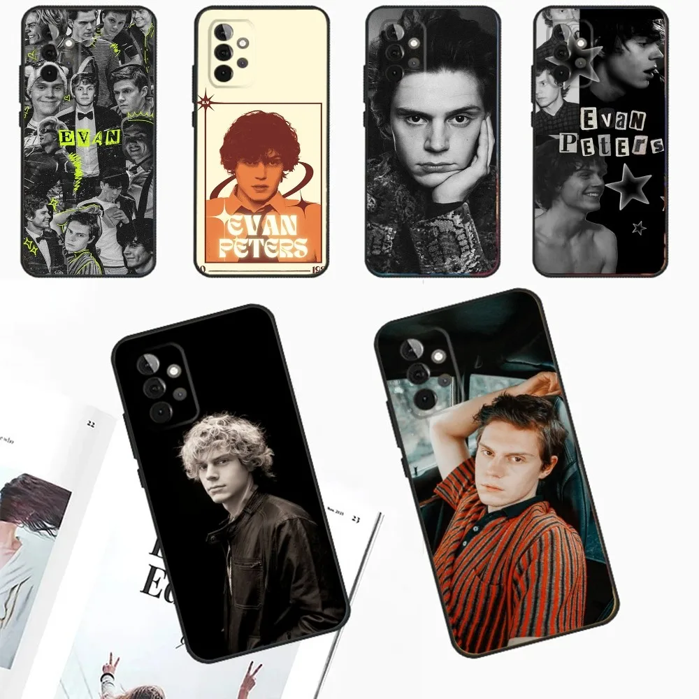 E-Evan P-Peters Phone Case For Samsung Galaxy A13,A21s,A22,A31,A32,A52,A53,A71,A80,A91 Soft Black Phone Cover