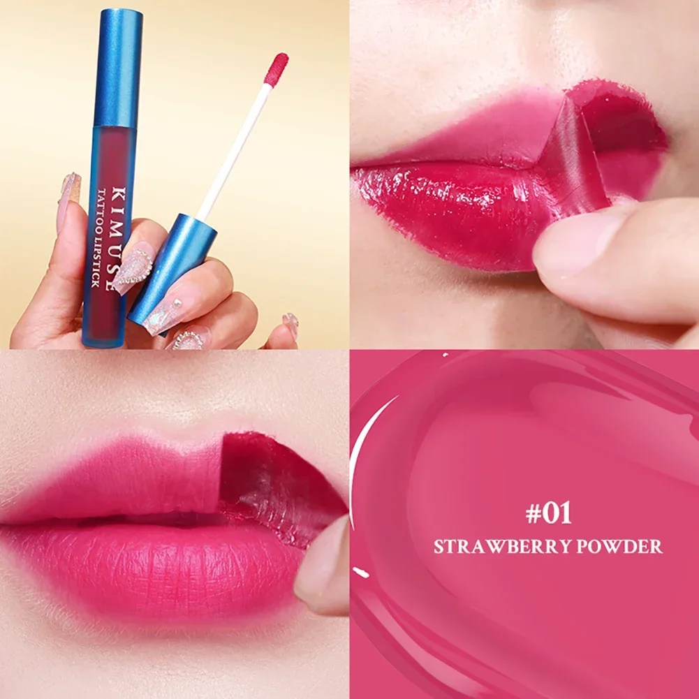 5 Colors Peel Off Lip Liner Tattoo Waterproof Long Lasting Matte Non-Stick Cup Lip Tint Sexy Red Contour Lips Make Up Cosmetics