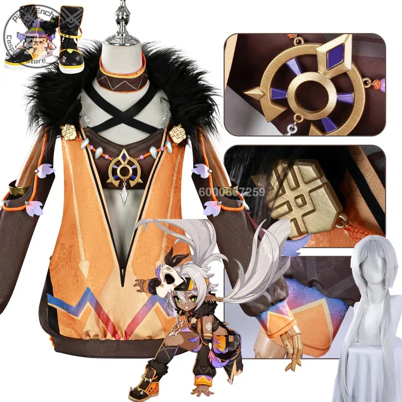 

Игра Genshin Impact Iansan Косплей Костюм Новое аниме Супер милая одежда для женщин 3D Запчасти Парик Обувь Хэллоуин Вечеринка Игровой наряд