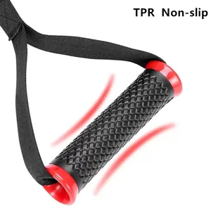 Gymnasium Tighten Resistance Bands Fitness Handles Non -slip Strong Strong Nylon Webbing Tight Extractor Handle Porch Multifunctional Accessory 12 Main Sales Bodybuilding Puller - №6