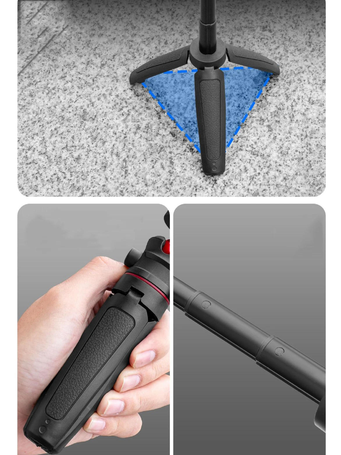 Selfie Stick Tripod for DJI Osmo Pocket 4 3 Adjustable Handheld Selfie Stick With Tripod Stand Pocket 4 Portable Extension Pole