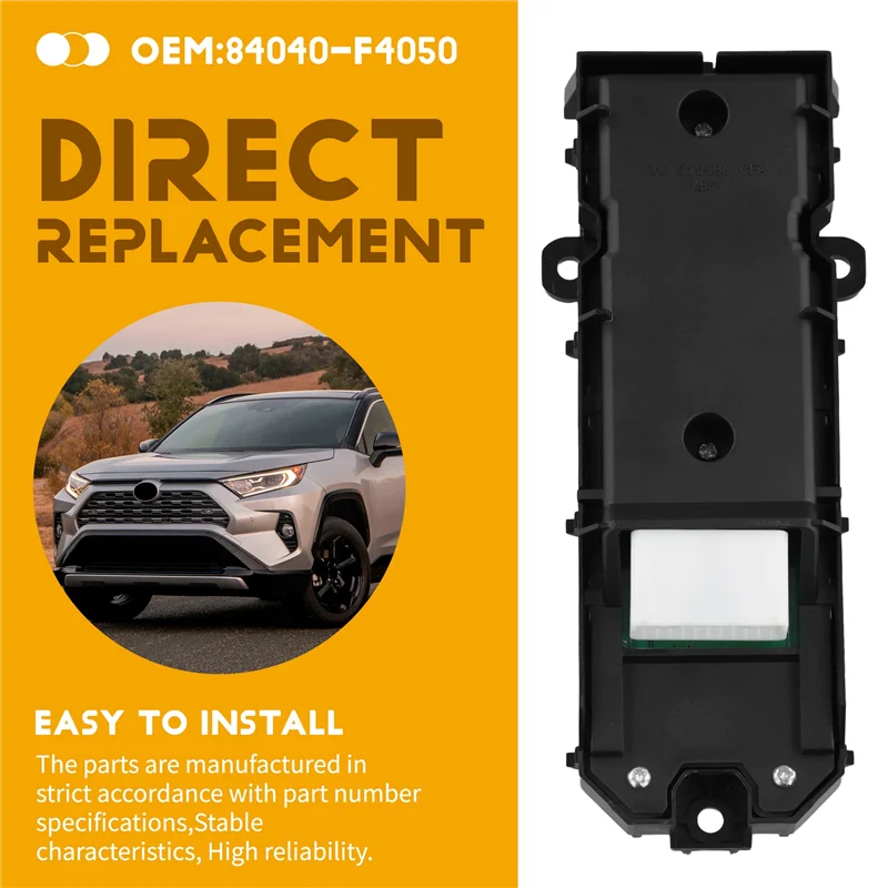 

Передний левый переключатель управления стеклоподъемником автомобиля, кнопка переключателя стеклоподъемника 84040-F4050 для Toyota Rav4 2019-2021 CHR 2016-2020-Boom