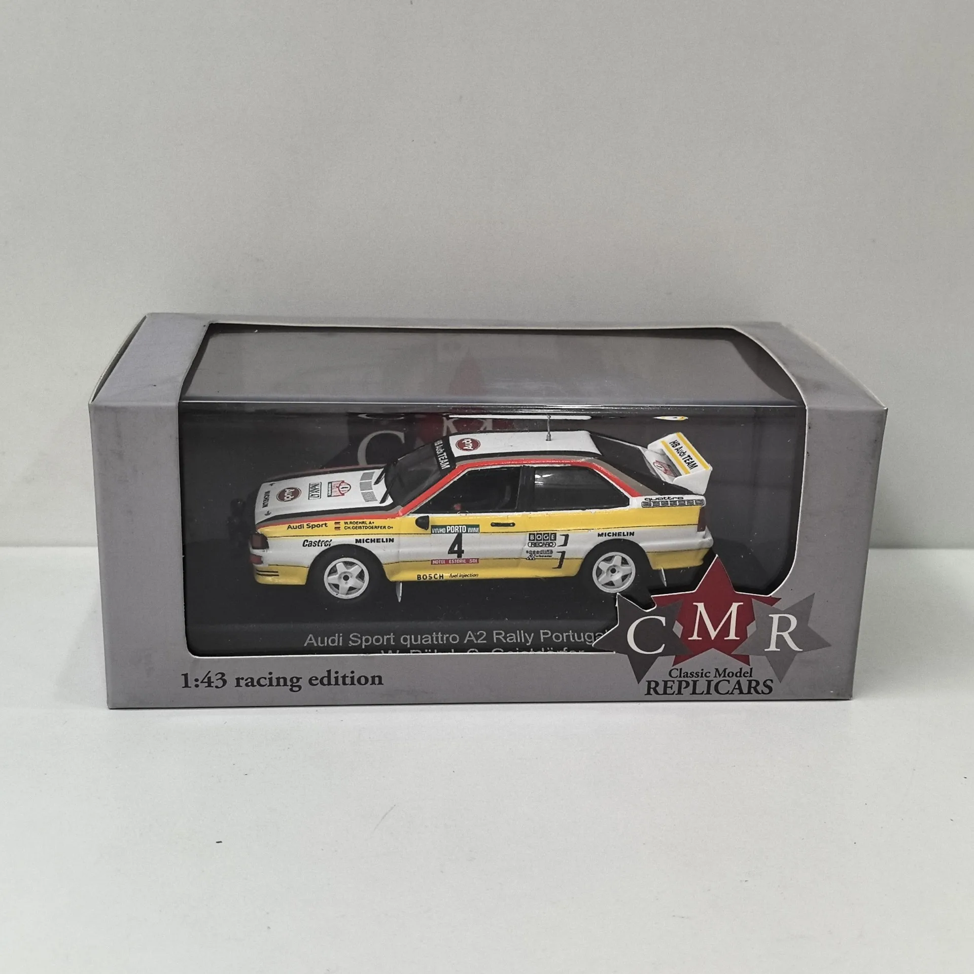 

Литой под давлением CMR масштаб 1/43 AUDI SPORT QUATTRO A2 1984г. # 4, модель гоночного легкосплавного автомобиля Audi, Коллекционная игрушка, подарок, сувенир, витрина, орнамент