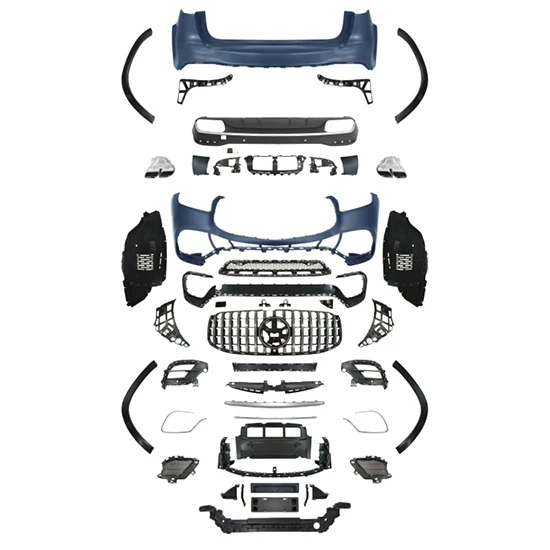 

Car Body Kits Front Bumper Grille Rear Bumper for Class GLS X167 2020-2024 Upgrade to 63 Use for Classic Car