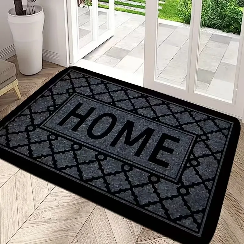 American retro diatom mud entrance doormat, water-absorbent, stain-resistant, anti-slip, wear-resistant mat for entryway