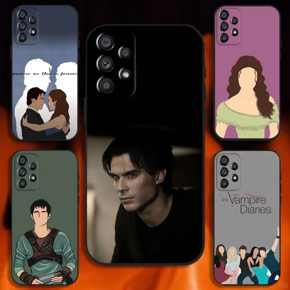 

The Vampire Diaries Damon Phone Case For Samsung Galaxy A20,A21s,A22,A31,A32,A52,A53,A72,73,A80 Soft Black Cover