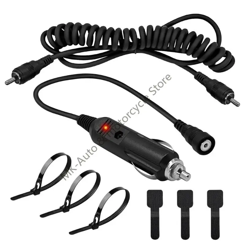 

Quick Heated Helmet Cable with Female Plugs 12V Heated Connector 90cm for Snowmobile & Bike Helmets