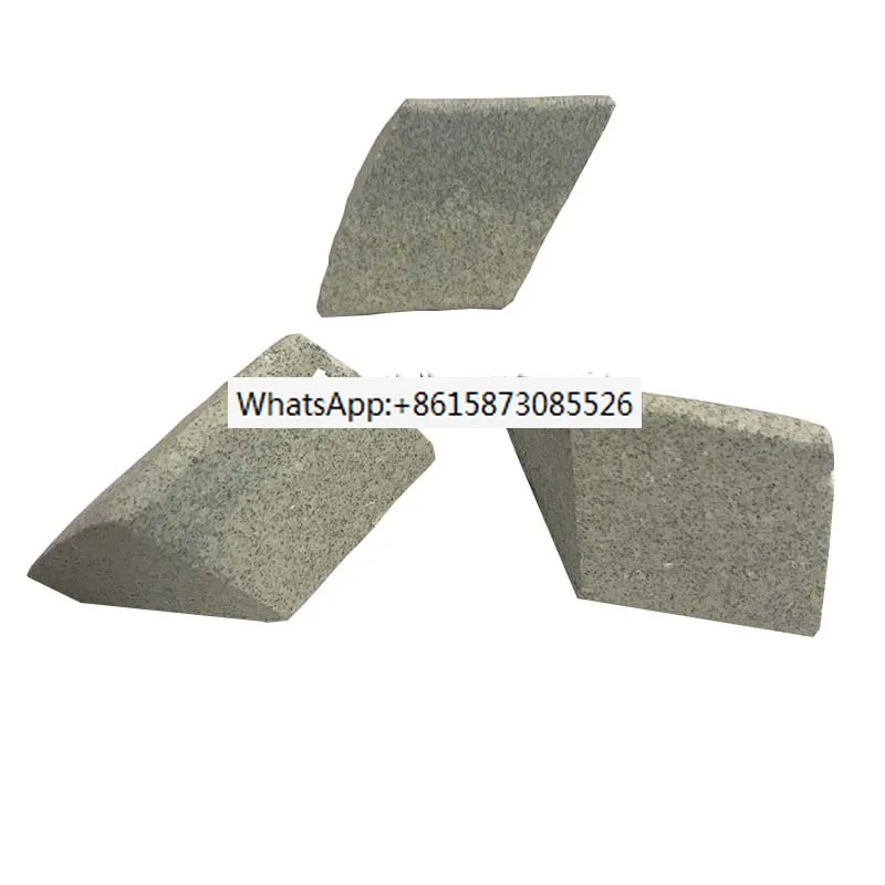 Brown corundum oblique triangle rough polishing grinding stone polishing grinding block polishing, deburring, and rust removal