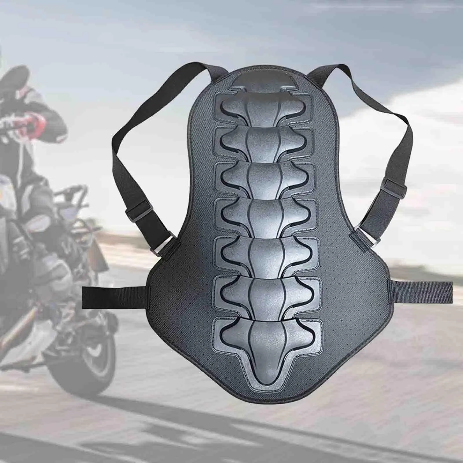 

Motorcycle Bikes Back Protector Comfortable Breathable Removable for Cycling Mountain Road Biking Sports Riding Bicycling