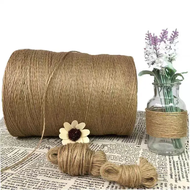 Natürliches Juteseil 1,5mm Vintage handgemachte DIY Makramee Häkel schnur Wald Serie Verpackung dekorative Geschenk verpackung Bindung – Detail 1