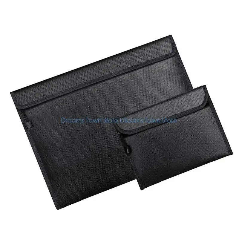 حقيبة ملفات النقود HX6A مقاومة للحريق ومقاومة للماء مع سحاب للنقود، ملف مهم #5