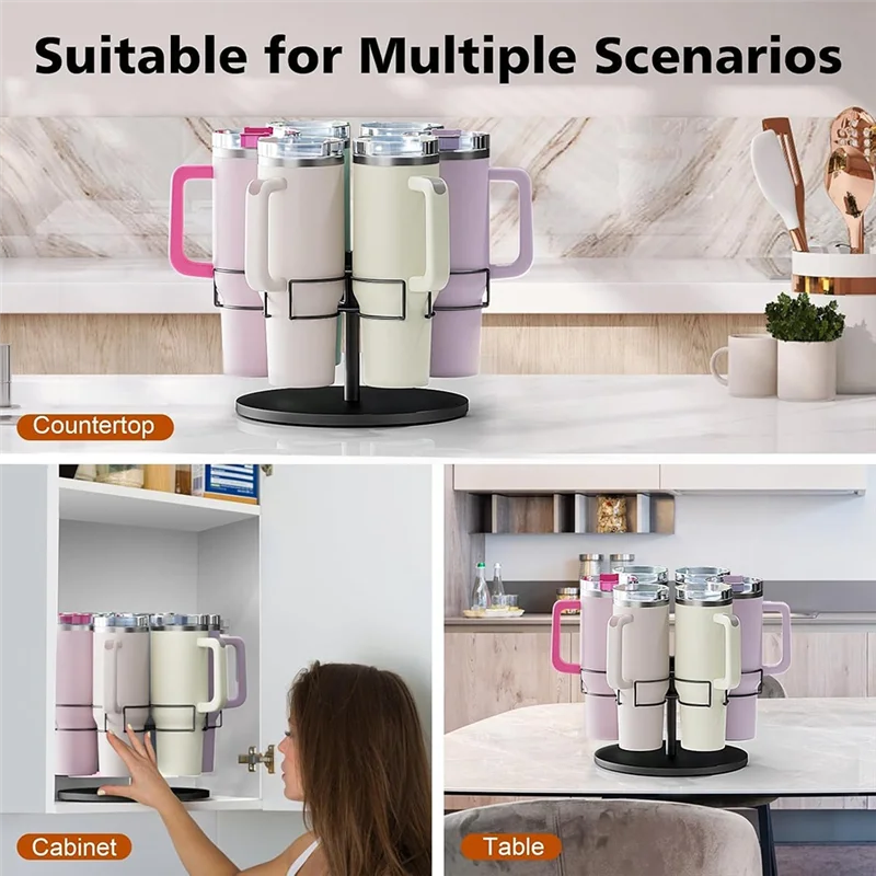 

BMBY-Water Bottle Organizer For Stanley 40 Oz, Rotating Stanley Cup Organizer Holder, Tumbler Holder Organizer