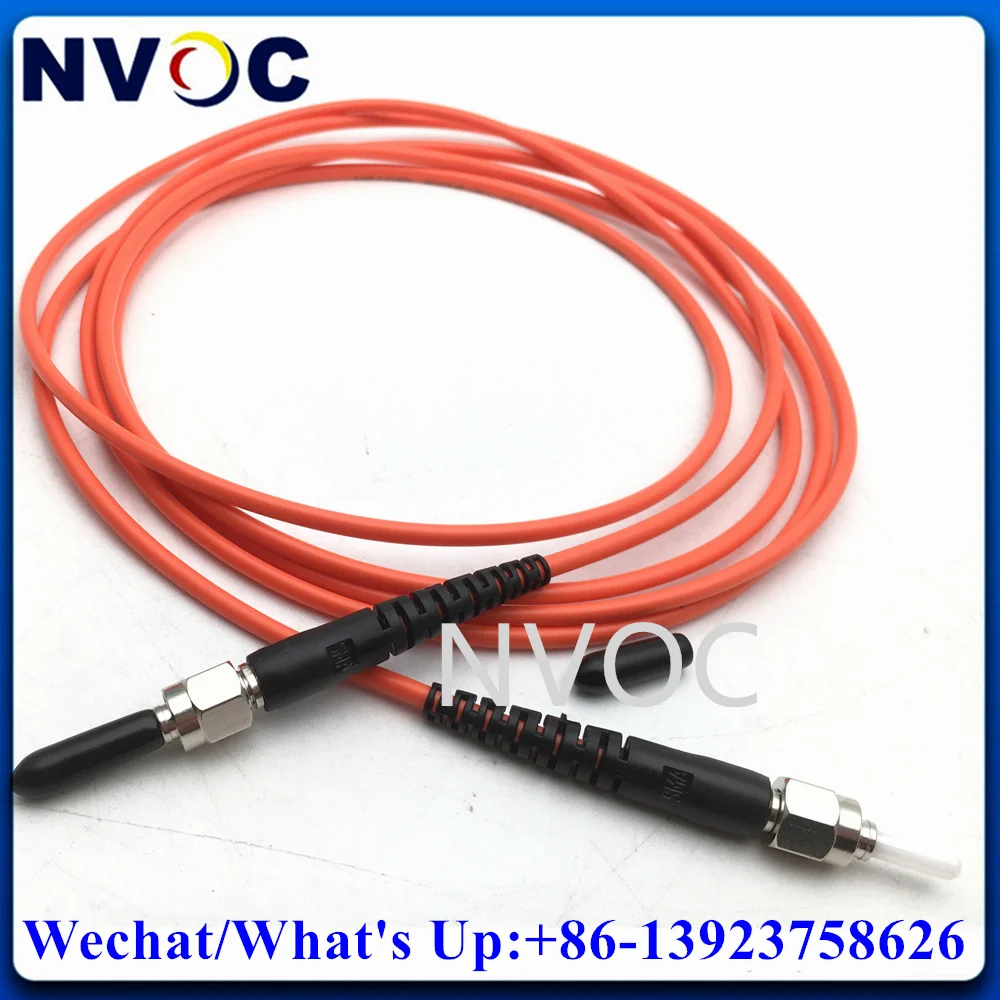 3/5M SMA-SMA905 Fiber Patch Cord MM SX 62.5/125um 50/125um  OM1 OM2 Orange 3.0mm Multimode Simplex Metal/Ceramic Ferrule Cable