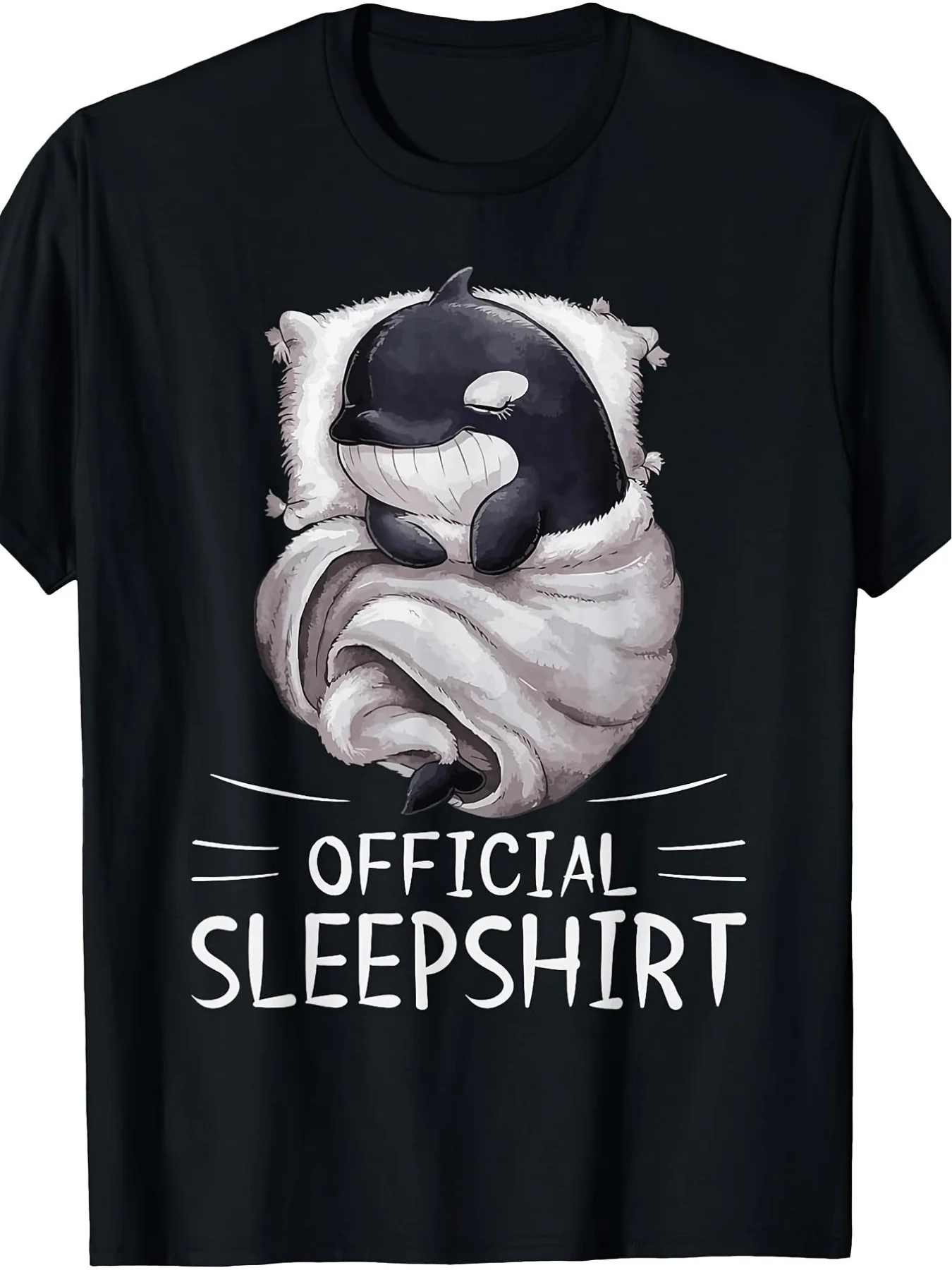 Women's Plus Size Graphic T-Shirt Orca Whale Animal Official Sleepshirt Pajamas Nightgown TShirt