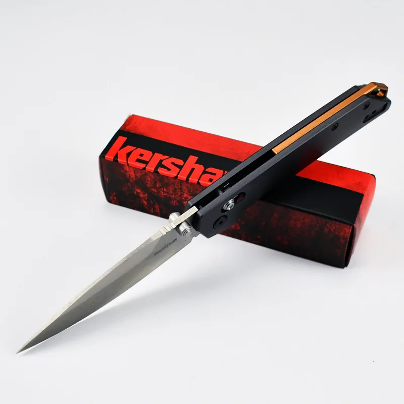 KS 2038 AXIS Foldable D2 Steel Blade Aluminum Alloy Handle Outdoor Fishing Camping Fruit Knife EDC Tool