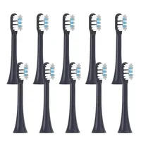 10PCS Replaceable For XIAOMI MIJIA T302 Brush Heads Sonic Electric Toothbrush Soft DuPont Bristle Brush Vacuum Refills Nozzles