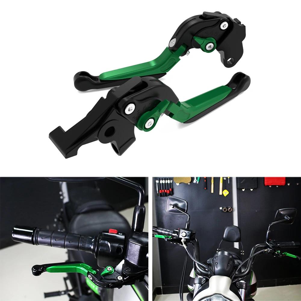 Brake Clutch Levers Adjustable Foldable Extendable For Kawasaki Zephyr 550 ZR7/S ZR750 Zephyr ZX-6R ZX-9R ZXR400 ZZR600 W800