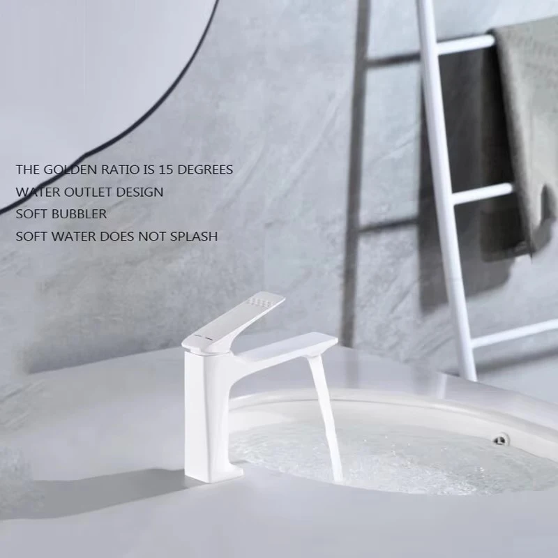 

Bright White Water Faucet Wash Hand Basin Wash Basin Toilet Table Basin Hot And Cold Double Control Basin Faucet