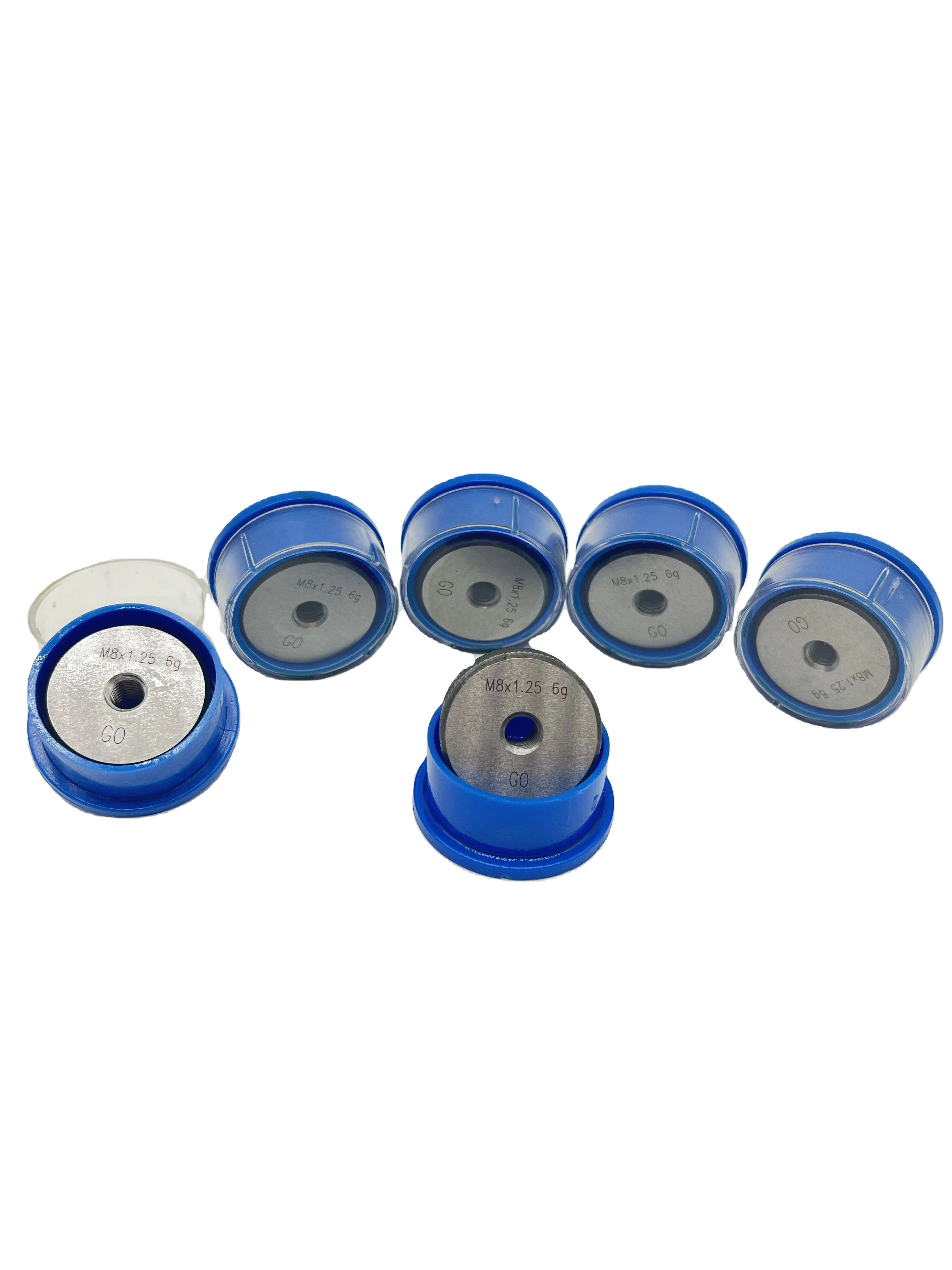 Factory Supply Metric Thread Ring Gauges M8X1.25 6g Go/NoGo GOST Standard UN/UNEF/UNF/TR Gauge Customized Logo