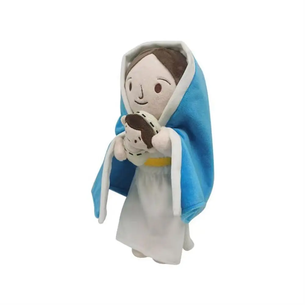 Stuffed Toys Christ Religious Jesus Plush Toy with Smile Savior Jesus Virgin Mary Stuffed Doll Stuffed Figurine Soft Hot Gifts