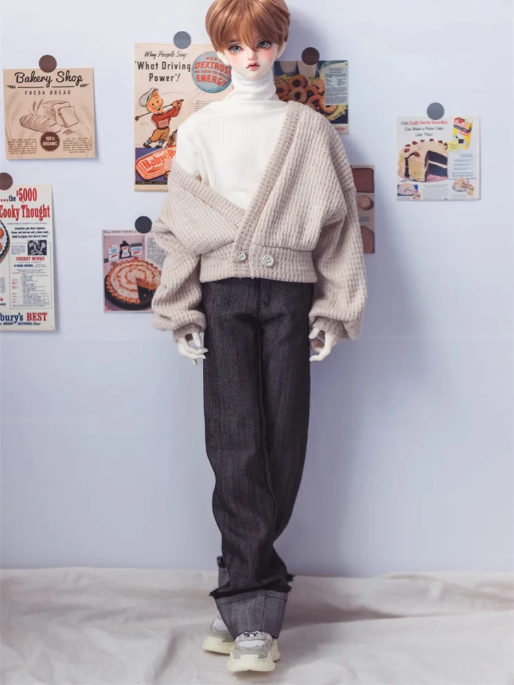 신상품 BJD 인형 옷 1/3 SD10 ID75 인형 상의 코트 바지 인형 의류 액세서리