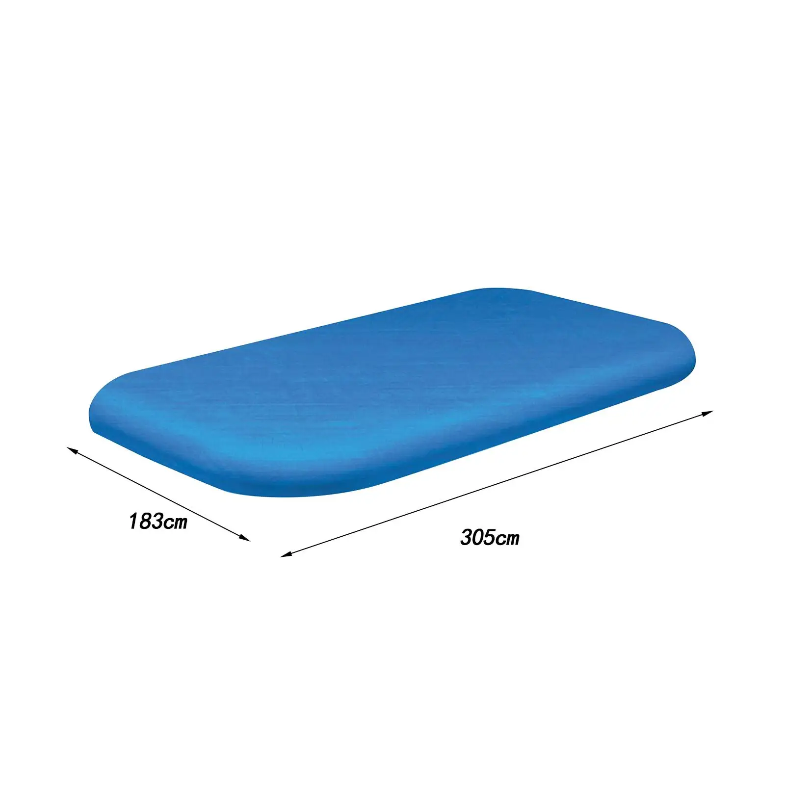 Rectangle Inflatable Pool Cover PE Waterproof Frame Swimming Pool Protector for Above Ground Outdoor Pools