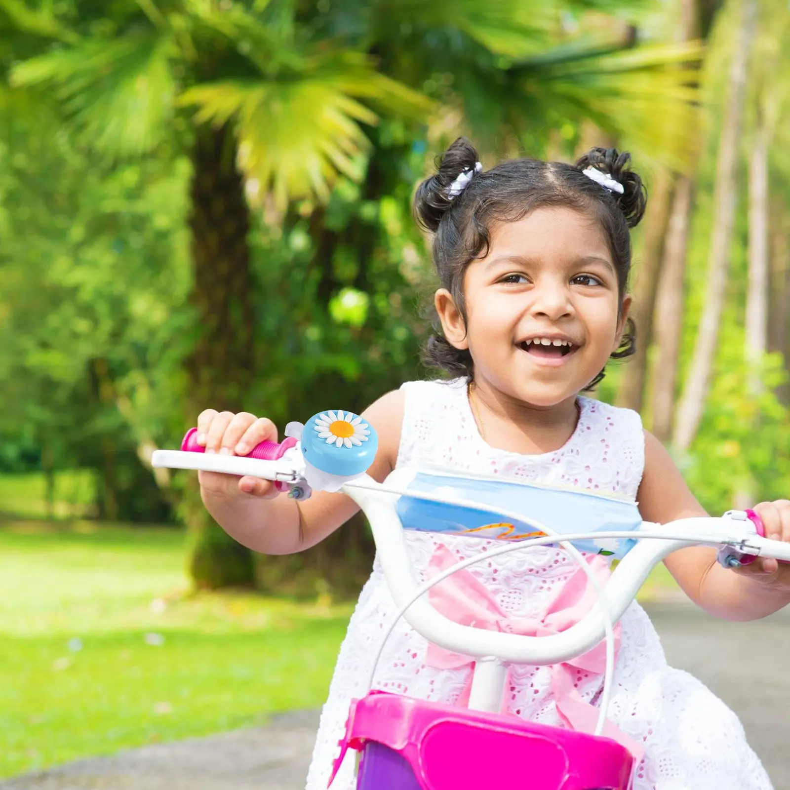 

Unique Daisy Chrysanthemum Bike Bell Ring Horn Cycling Flower Design Sunflower Handlebar Warning Alarm Bicycle Sound Accessory