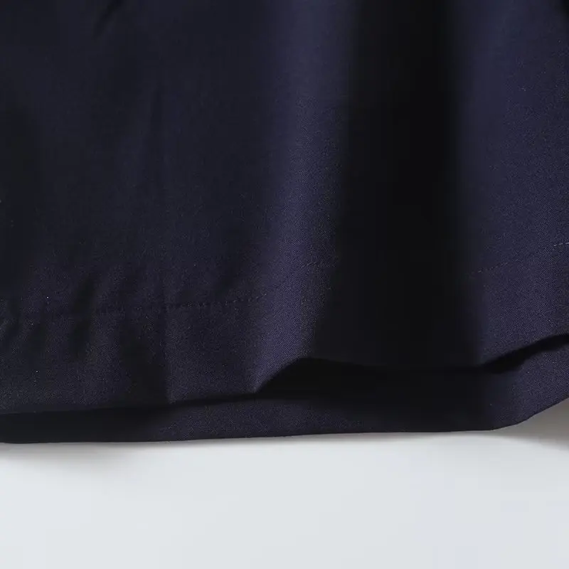 Withered British Ladies Double Breasted High Waist Shorts Commuting Simple Elegant Casual Bermuda Shorts Women