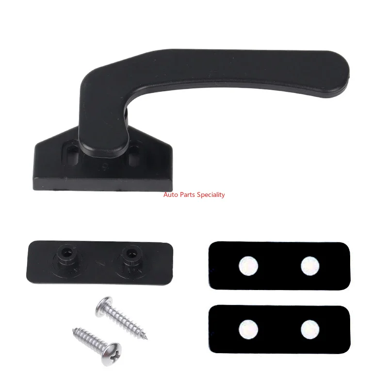 For Polyplastic Window Black Lever Latch Lock Catch 2 Hole with Mounting Parts Caravan Motorhome Car Accessories