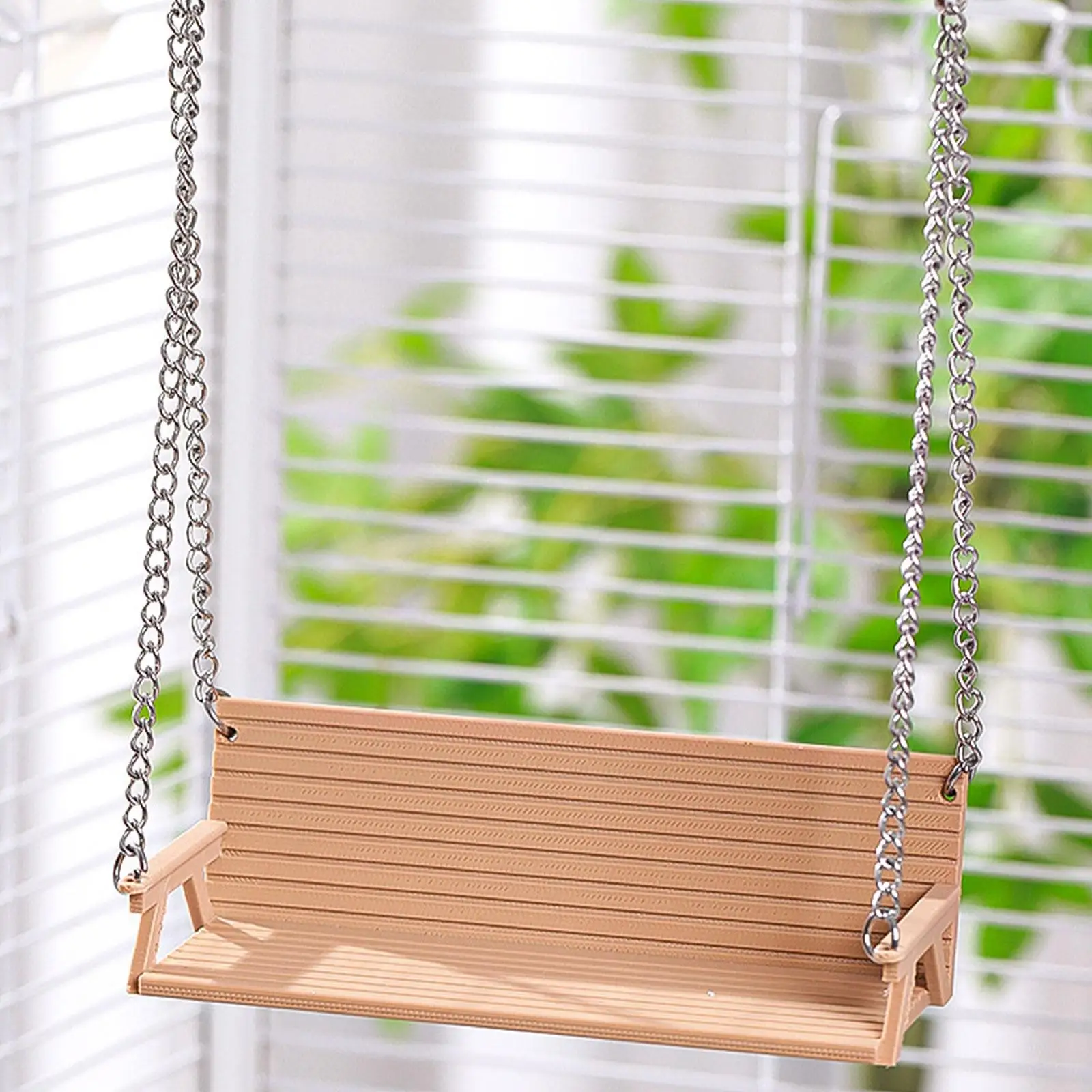 Durable Parrot Perch Swing Bench Bird Stand Cage Hanging Toy for Small Birds Pet Playground Accessories