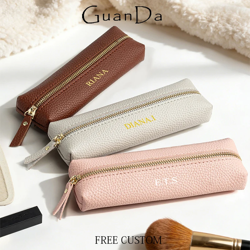 Luxury Skincare Samples - Travel Luxury PU Leather Engrave Name