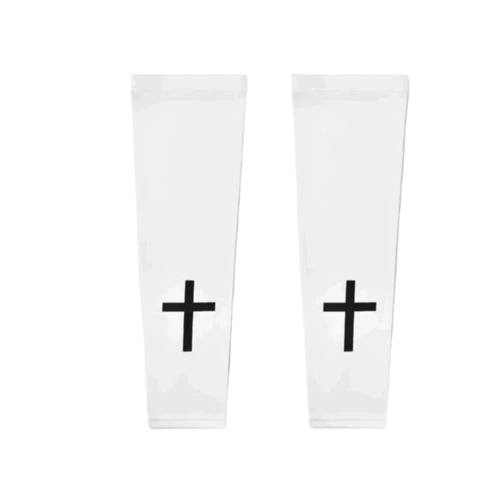 

Lightweight Sports Cooling Arm Sleeve Elastic Fabric Ice Silk UV Protection Arm Covers Cooling Effect Armguards Cuff