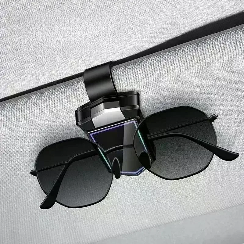 Car Glasses Clip Eye Glasses Storage Holder Compact Storage Auto Interior Accessories Creative Car Sun Visor Storage Clips