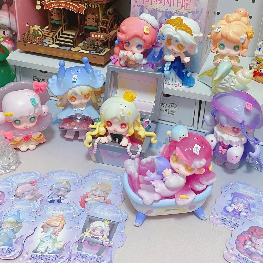 

Ghost Keeno V3 Wish on The Sea Breeze Series Blind Box Mystery Box Kawaii Action Figures Anime Doll Surprise Bag PVC Model Toys