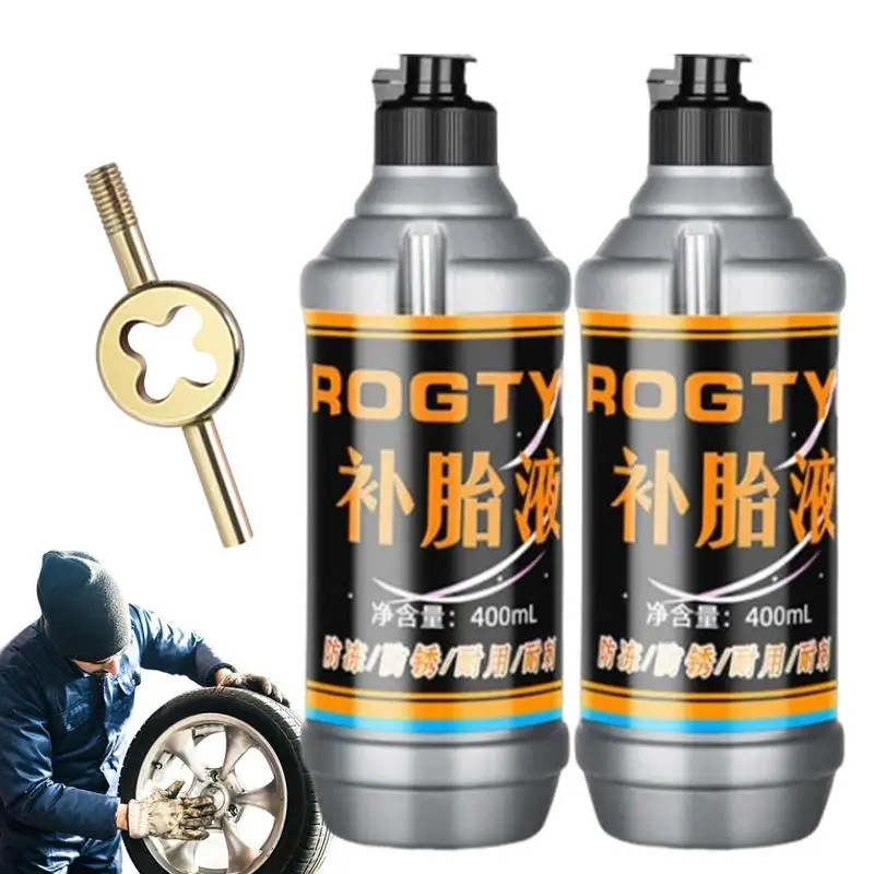 

400ml Tire Sealant Tire Repair Kit Non-destructive Environmental Fast Flat for Small Medium Wheeled Road Vehicles