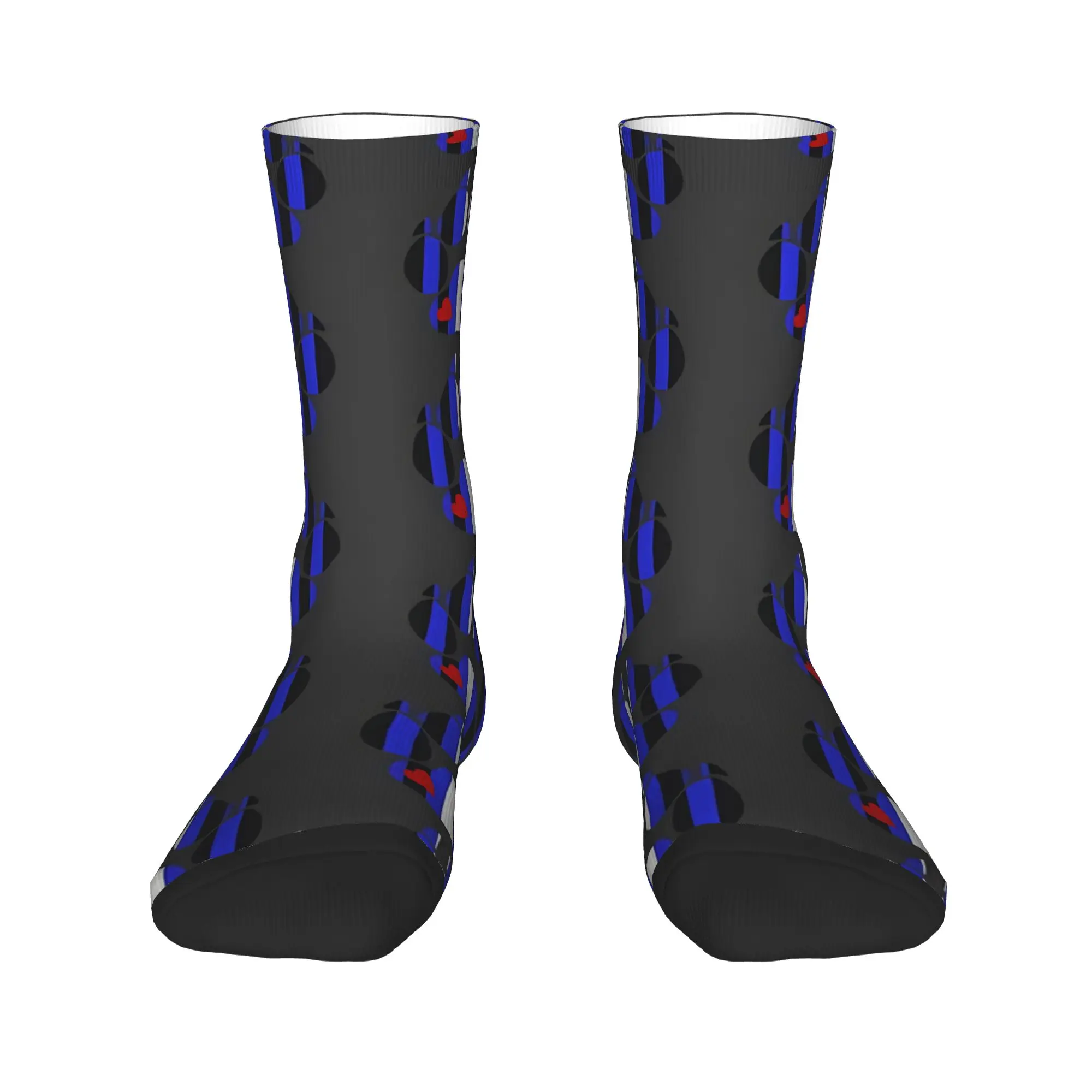 Orgulho de couro lobo pata meias primavera meias retro masculino qualidade meias impressas ciclismo anti skid meias