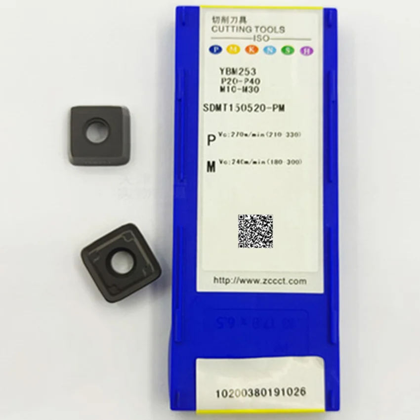 

SDMT09T312-PM YBM253/SDMT120412-PM YBM253/SDMT150520-PM YBM253 ZCC.CT CNC carbide inserts For Steel，Stainless steel 10pcs/box
