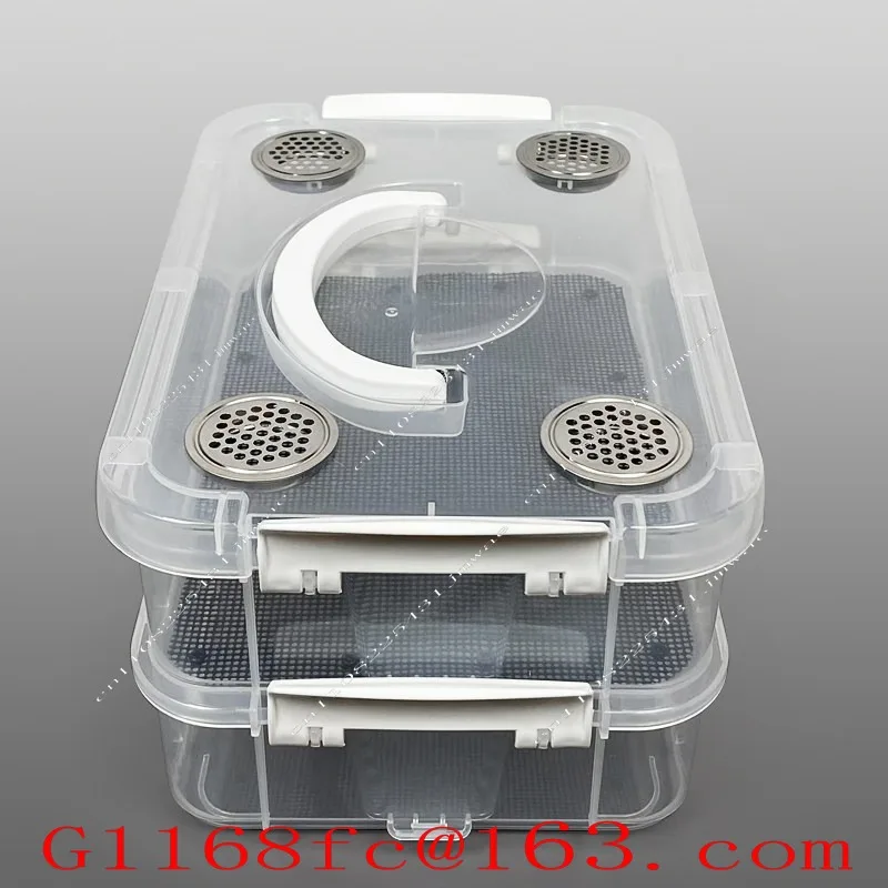 Mealworm Fecal Feeding Box Deodorant and Moisture-proof Silkworm Baby Feeding Box Screening Fecal Breeding