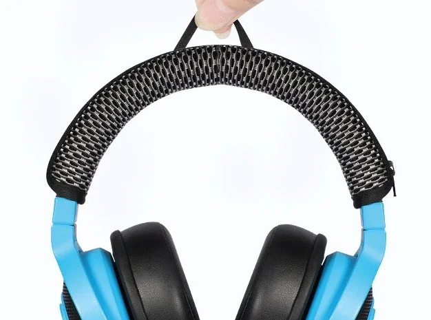 

Universal Full Closure Headphone Headband Fits For Razer USB7.1 Pro V1 Headpad Mesh fabric zipper head beam protective cover