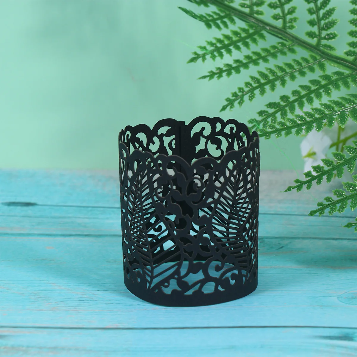 

20Pcs Light Paper Wrappers Hollow Shade Covers Elegant Paper Lamp Covers Decorative LED Tea Lights for Wedding Banquet