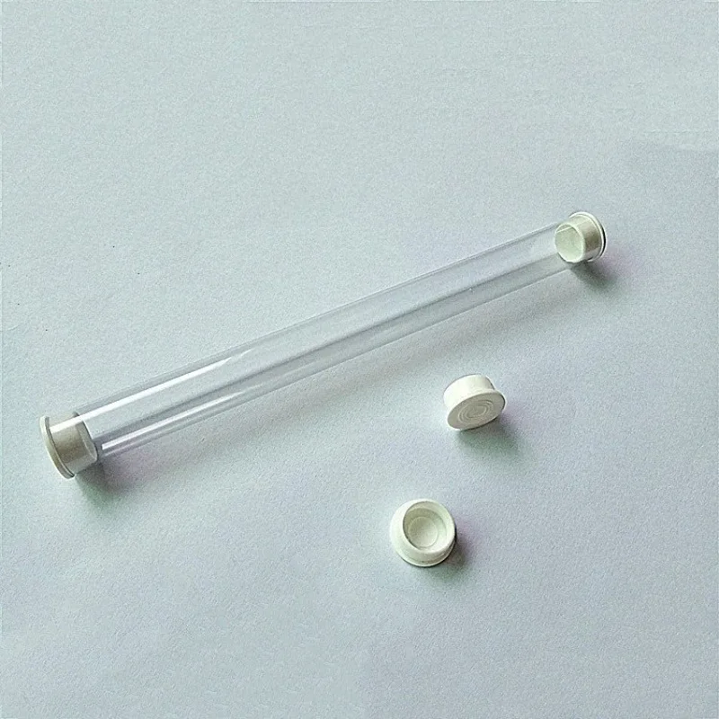 

Naxilai 100pcs Wholesale Clear Plastic Package Box With Lids PC Storage Tube Rigid Rigid Tube 16mm OD.