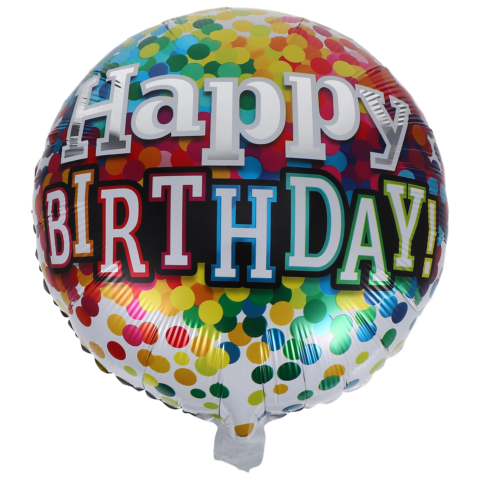 

6pcs Birthday Party Decoration Aluminum Foil Balloons Round Helium Polyester Film Happy Birthday Reusable